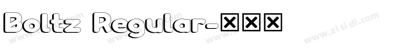 Boltz Regular字体转换